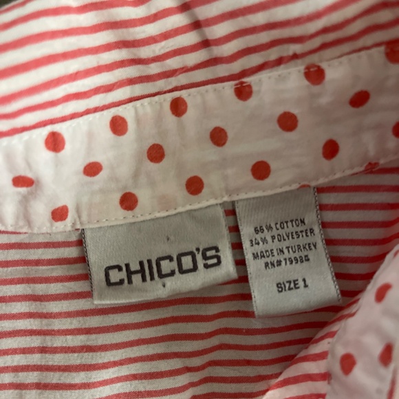 Chico’s striped blouse - Picture 2 of 2